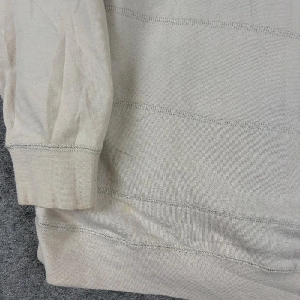 The North Face Full Zip Hoodie Mens XXL Cream Sherpa Lined Heavyweight Jacket‎